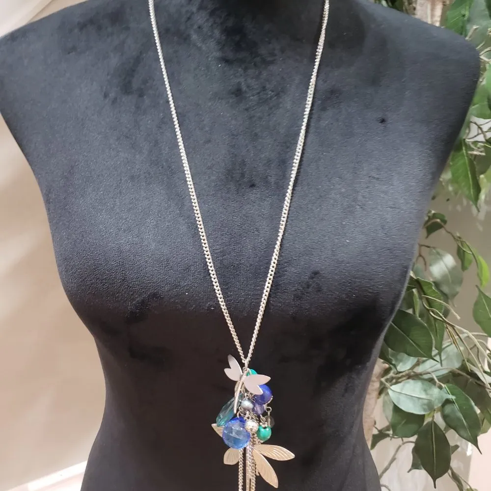 Fashion Long Chain Pendent Necklace with adjustable Size Chain Lobster Clasp Gold - Image 2