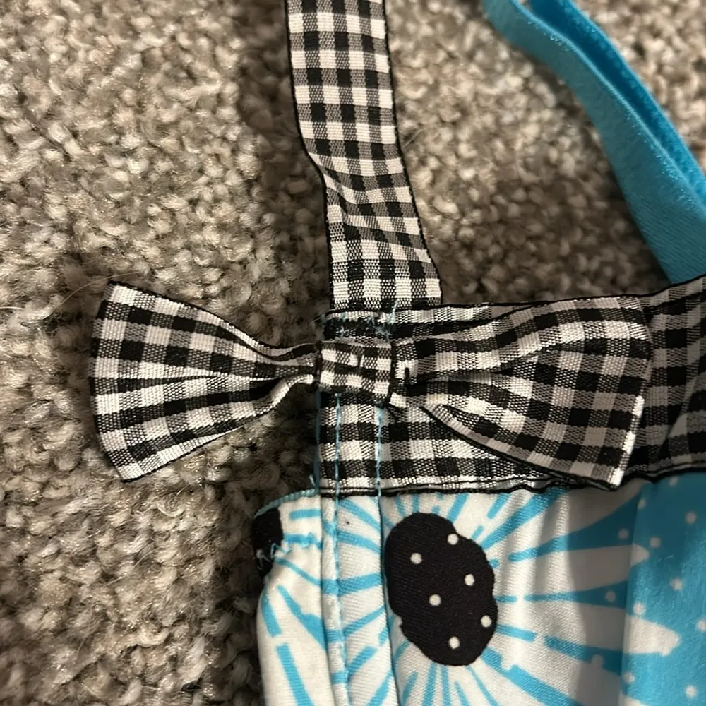 NWT Victoria’s Secret Vintage Teal Daisy Gingham Bra 34B - Image 3