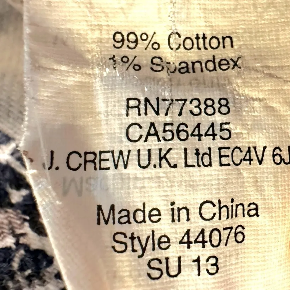 J. Crew Liberty London Floral Denim Stretch Shorts Size 10 44076 - Image 6