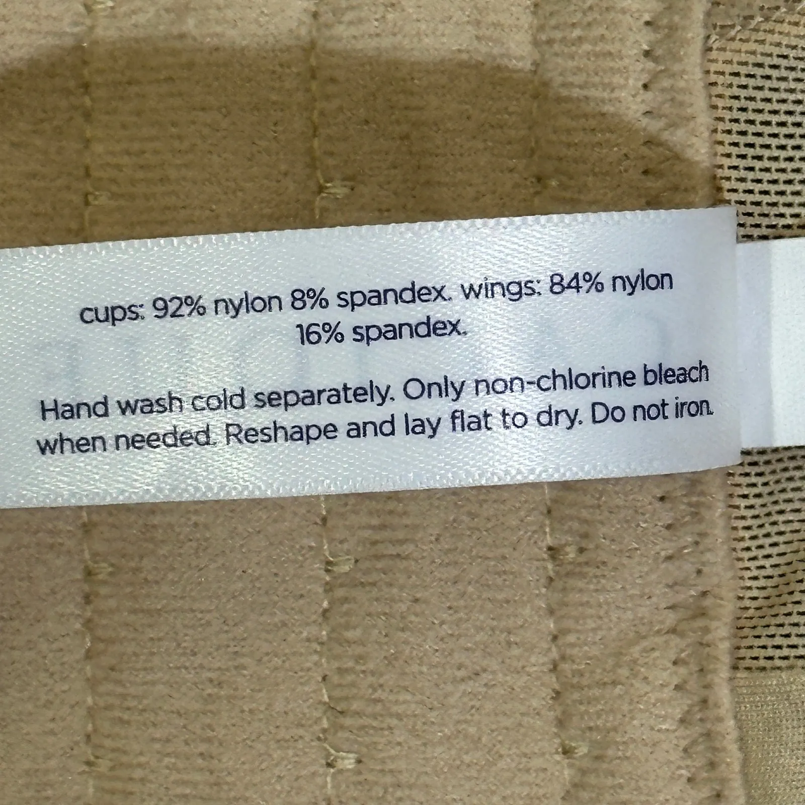 Cacique Full Coverage Bra Womens 44D Beige Underwire Adjustable Straps - Image 6