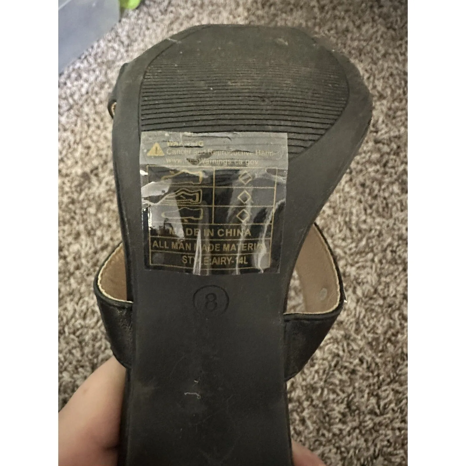 Women’s Rampage Studded Block Heels Size 8 - Image 4