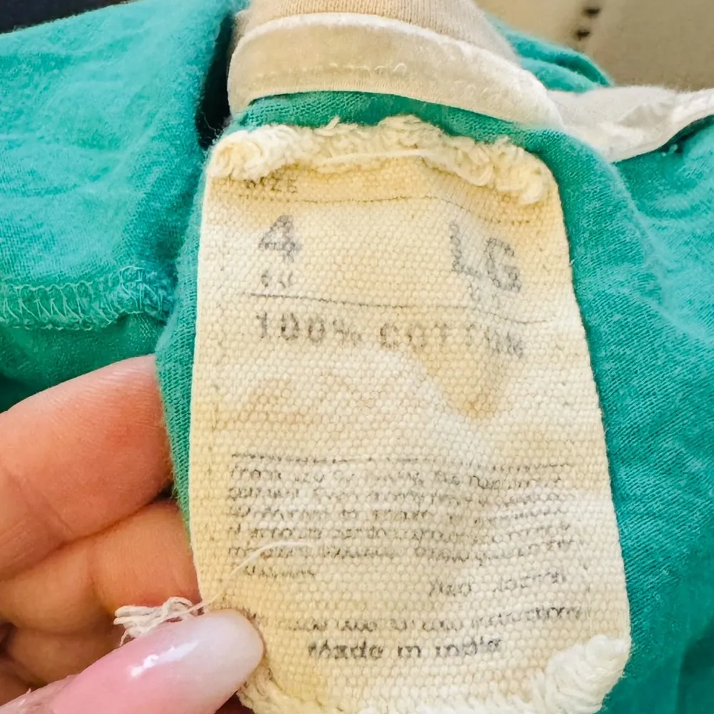 Michigan State University Altered Distressed Shirt Green Size L - Image 6