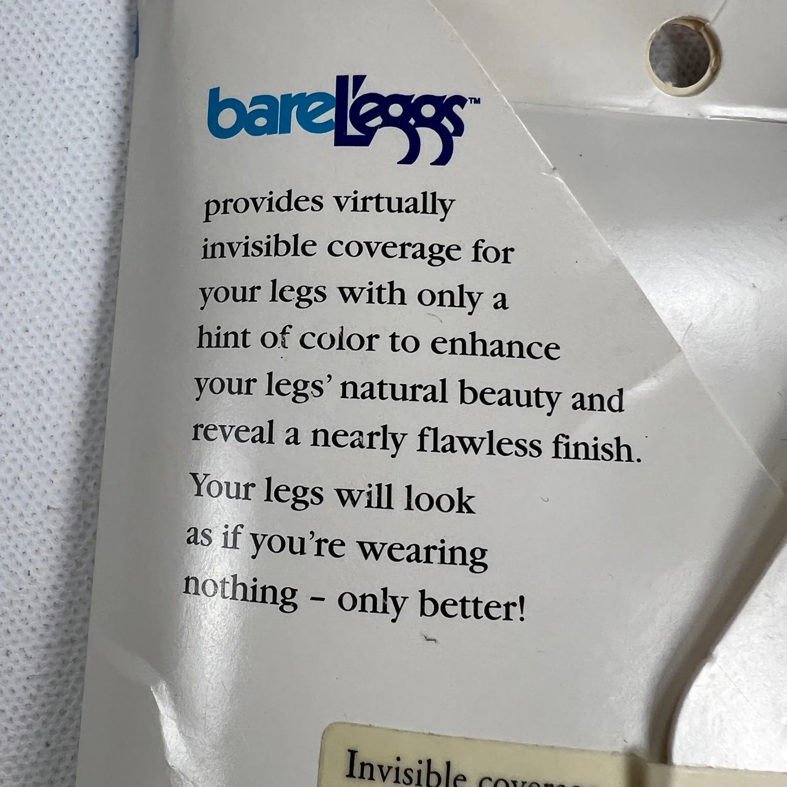 Vintage 1990s Bare L'Eggs Pantyhose Stockings Touch of Taupe Queen Size Brown - Image 5