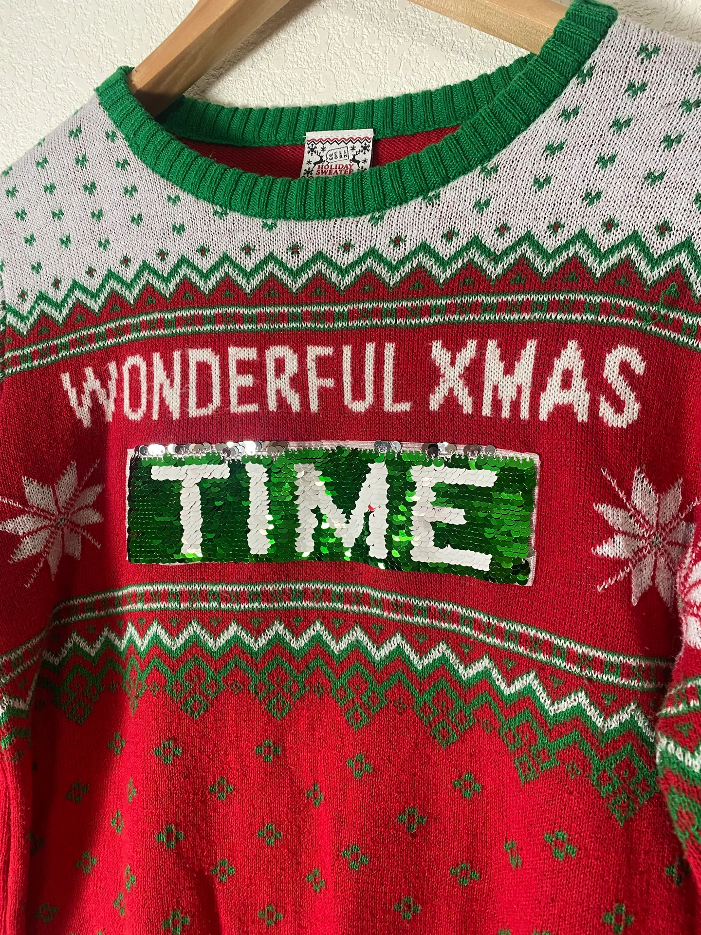 Well Worn Wine Ugly Holiday Party Christmas Sweater - Image 2