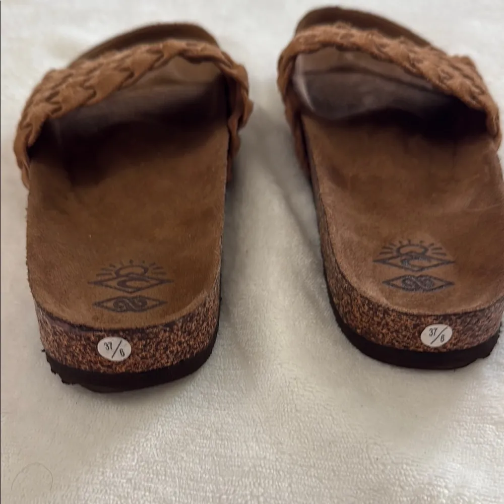 Rip Curl Marbella Woven suede Slides - Image 2