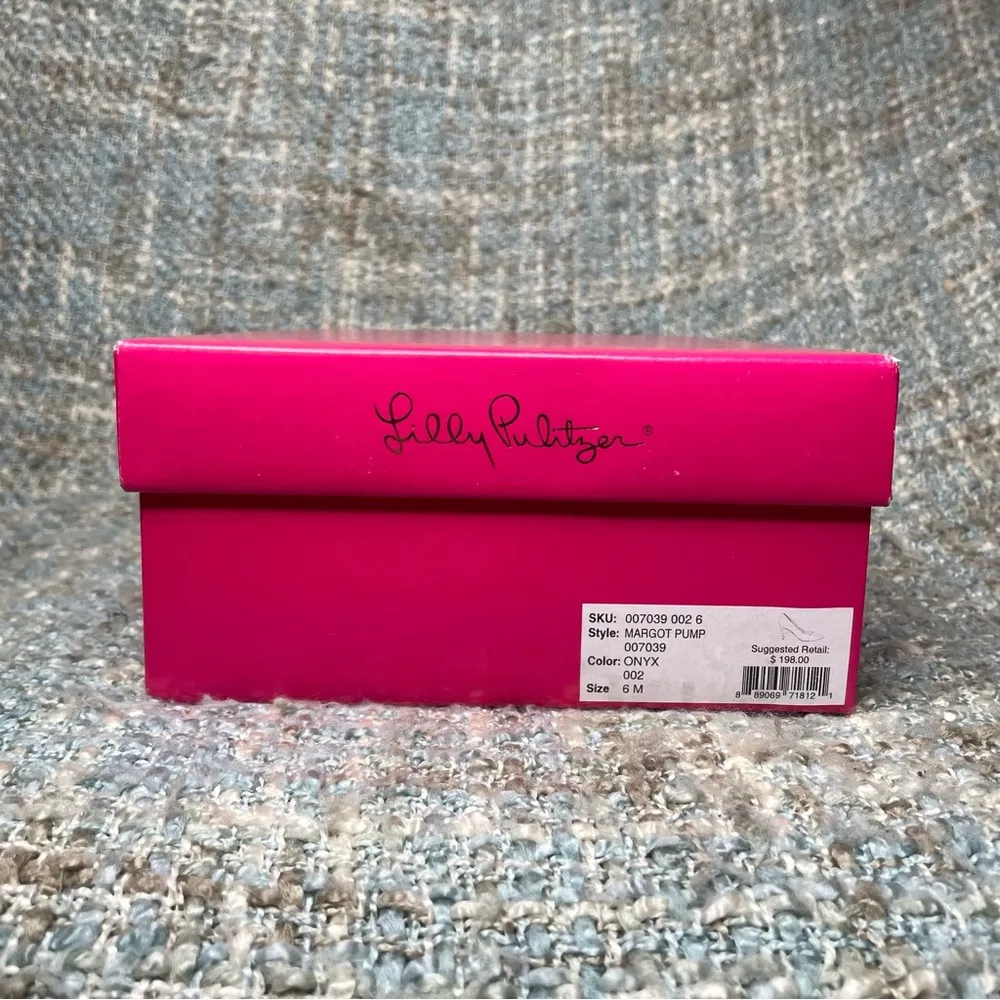 Lilly Pulitzer  Margot Glitter Pump in Onyx - Image 9