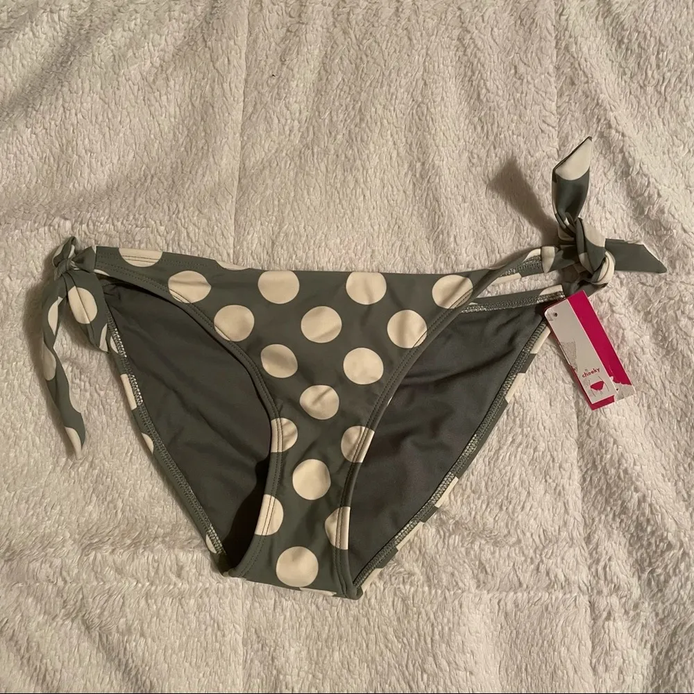 Xhilaration Olive Dot Bikini Bottoms - Image 2