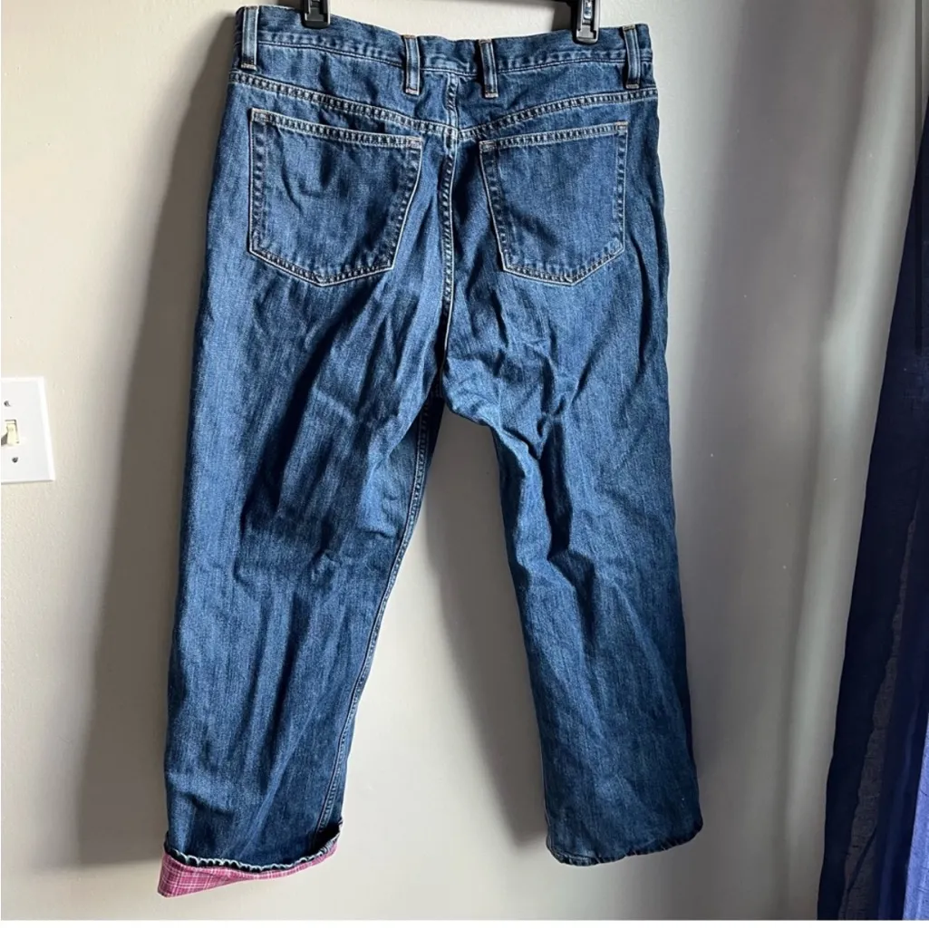 Eddie Bauer Flannel Lined Jeans Size 16 Petite - Image 2