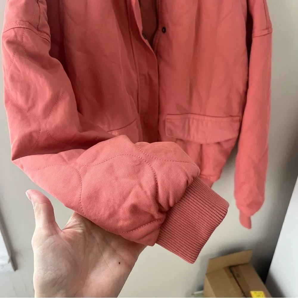 Universal Threads Universal Thread Coral Quilted Bomber Jacket - Image 3