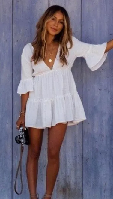 Sunny Daze White Cover Up Size M - Image 5