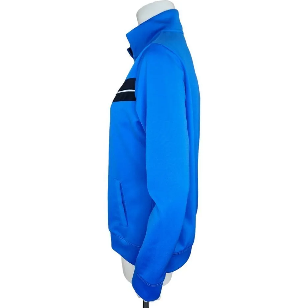 Kim Rogers Medium Blue Black Full-Zip Long Sleeve Jacket Mock Neck Pockets - Image 8