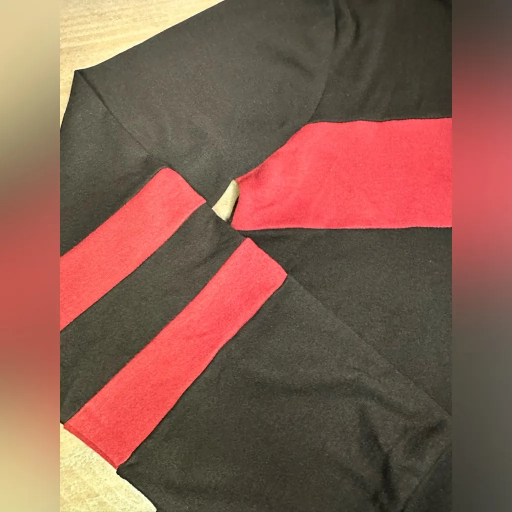 ⭐️NWT black and maroon pullover hoodie Red Size XXL - Image 4