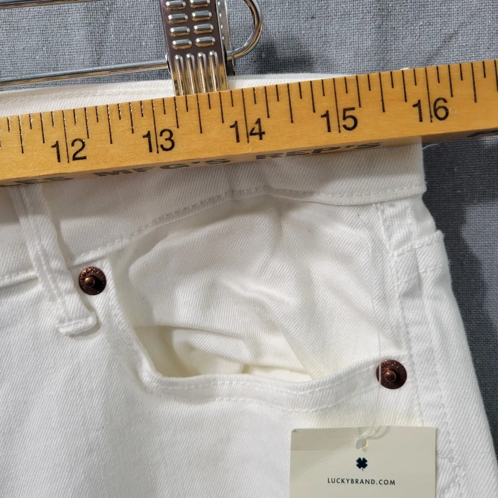 Lucky Brand Sweet'N Crop Jeans  Women's White Size 10 - Image 7