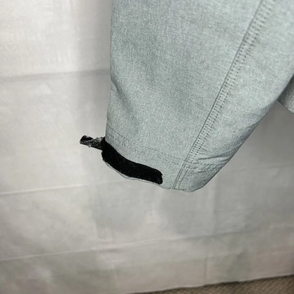 Nike Pro Running Jacket Womens Gray Red Hooded Full Zip Stretch Sz. S - Image 9