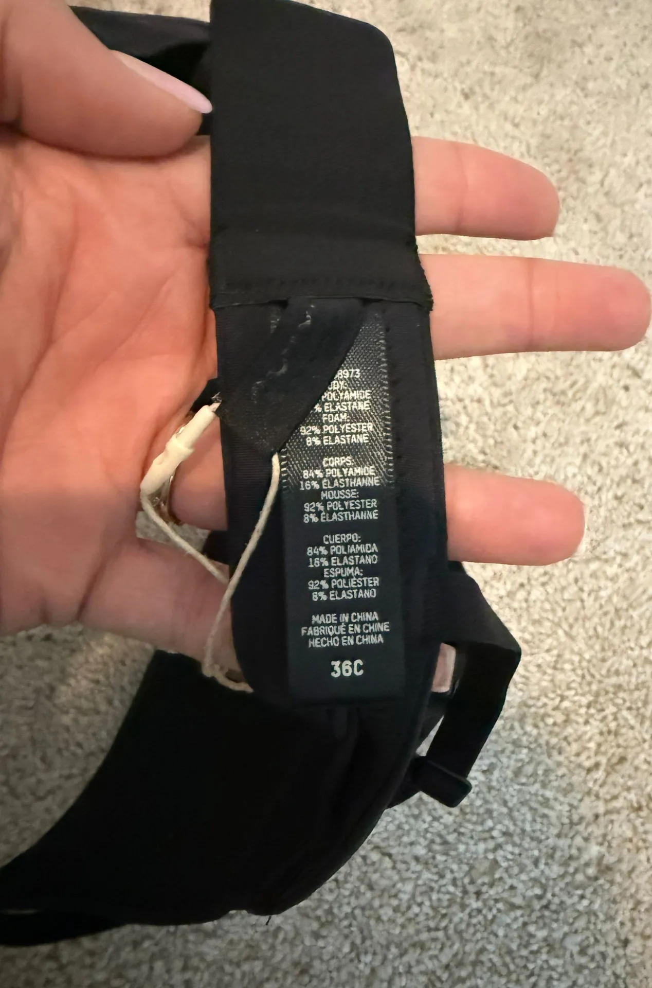 Black Wireless Bra Size 36C NWT - Image 6