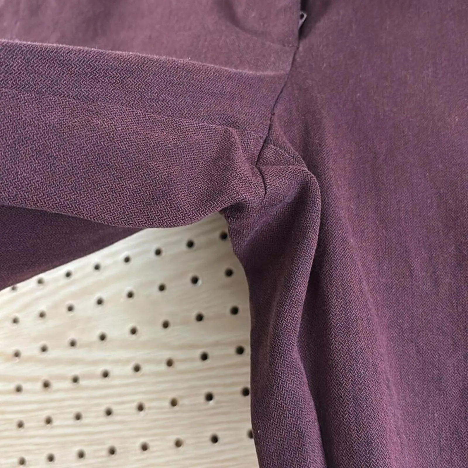 ✅Loft Zoe Bordeaux Wine Red Straight Leg Pant Trousers Career Work - Image 4