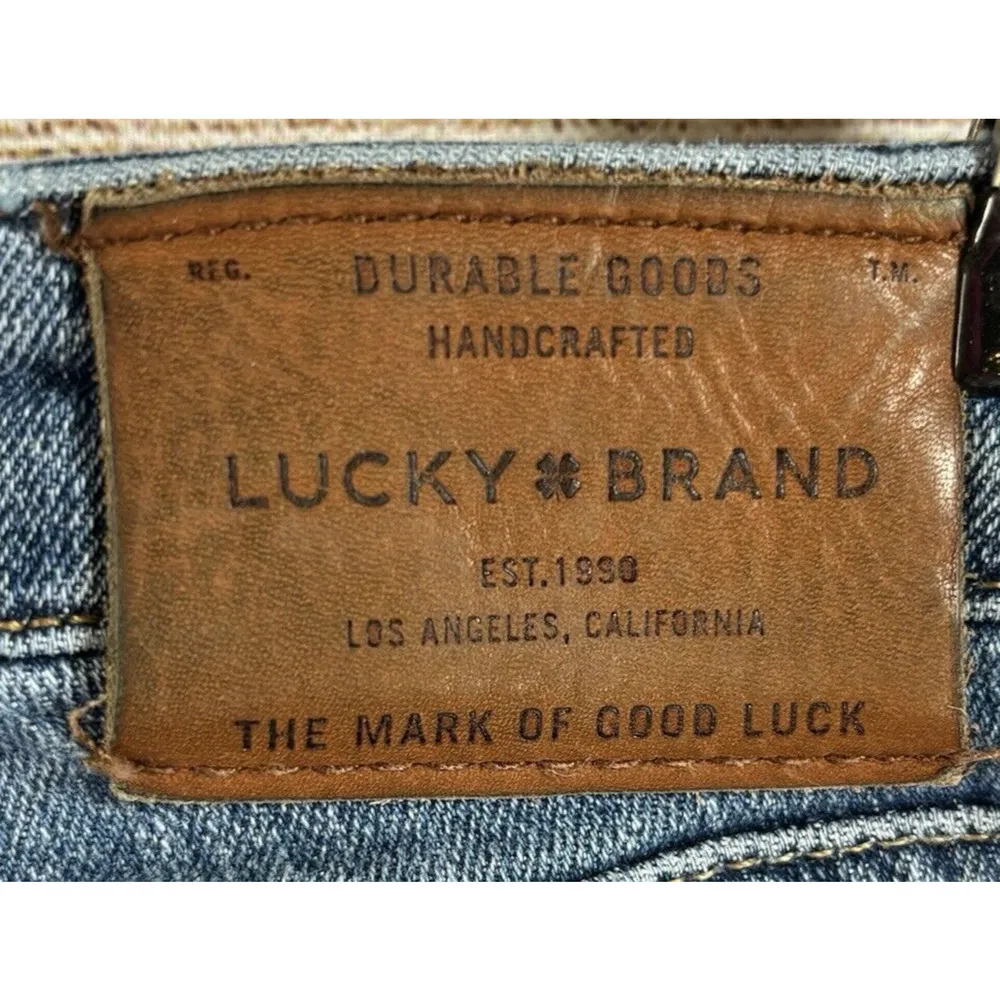 Lucky Brand Jeans Womens Size 4/27 Blue Denim Lolita Skinny small hole at zipper - Image 5