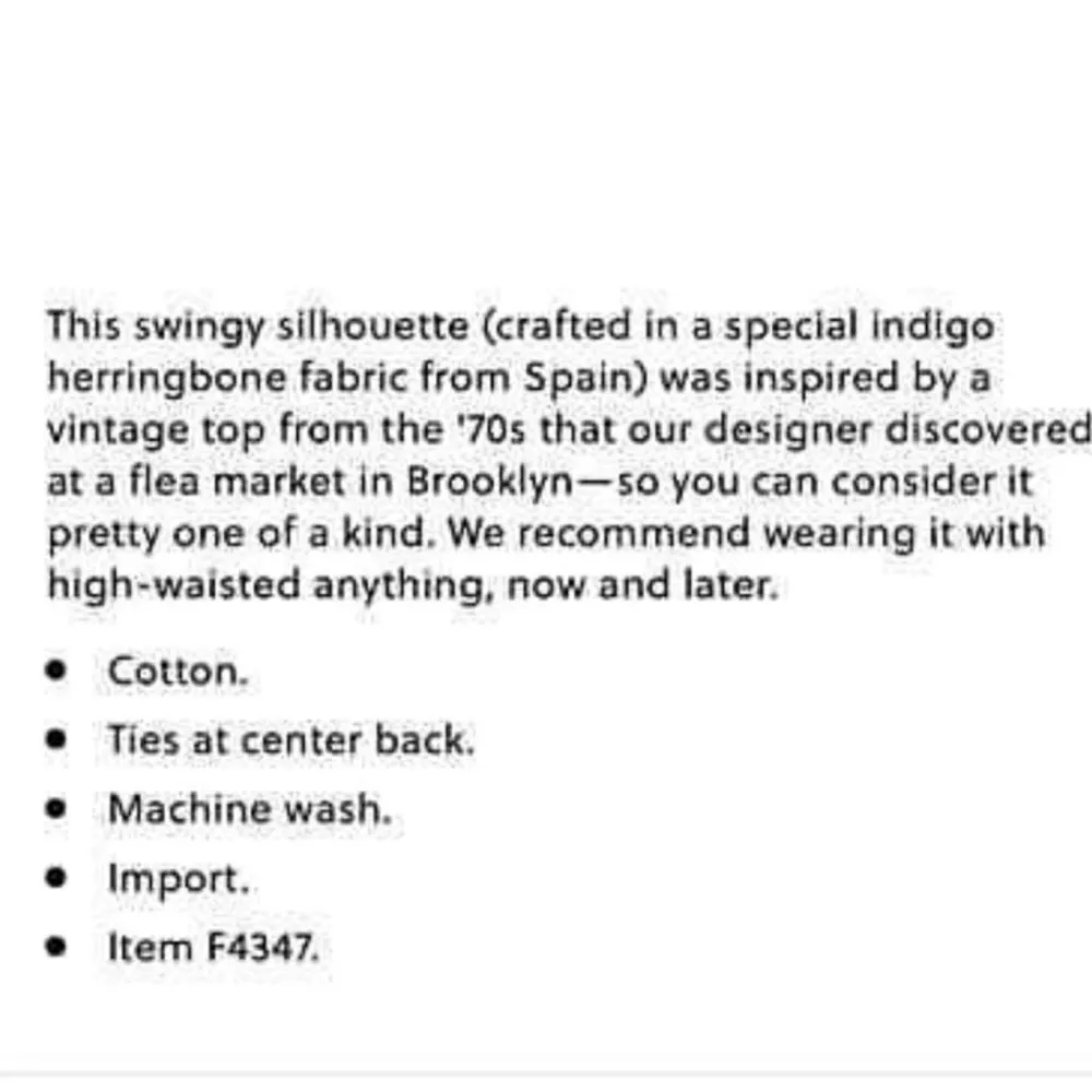 J.Crew denim swing top in Spanish indigo size XXS Blue - Image 11