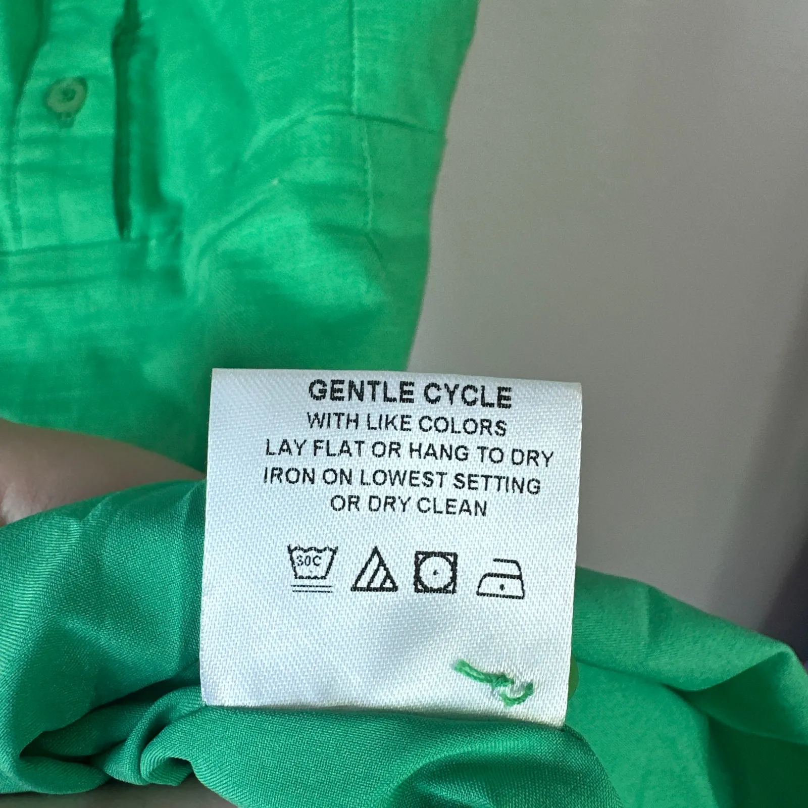 The Shirt by Rochelle Behrens The Sienna Dress Kelly Green Size XS Mini - Image 8