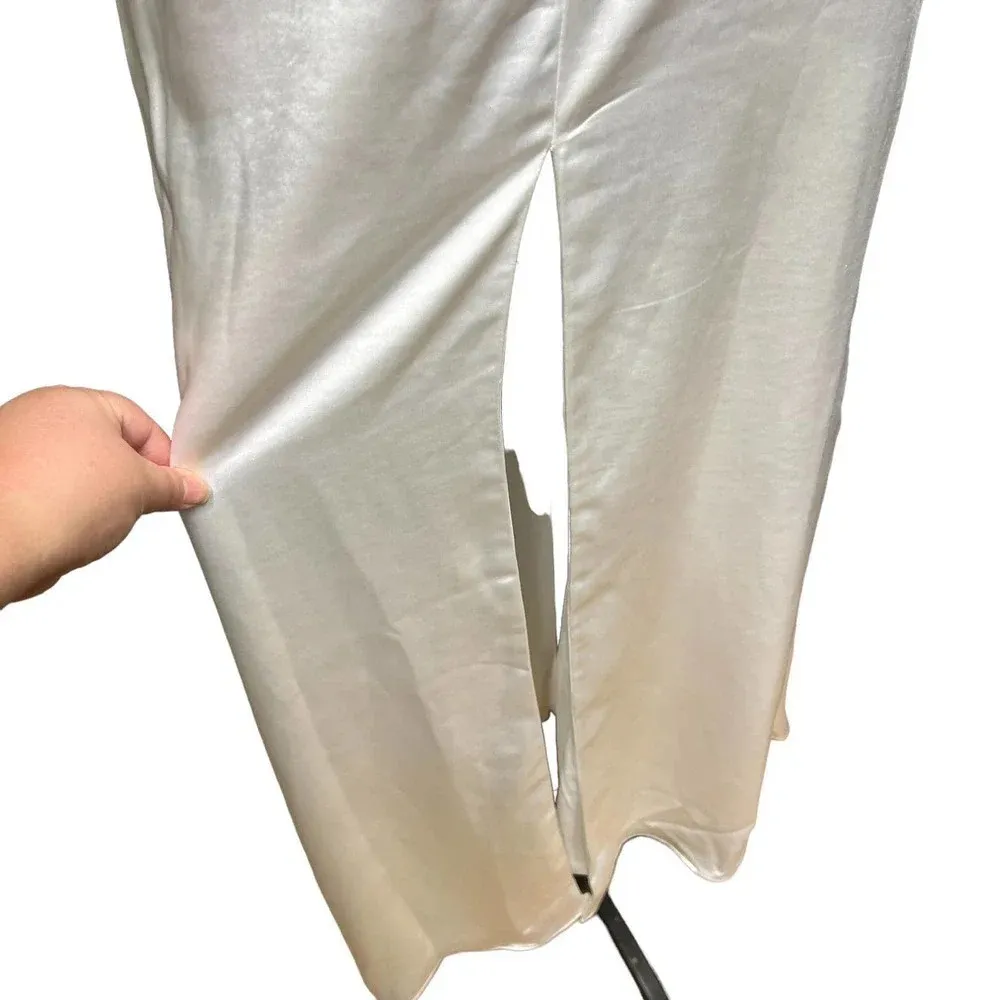 Lulus Eternal Infatuation White Satin Strapless Maxi Dress‎ Size XS - Image 7