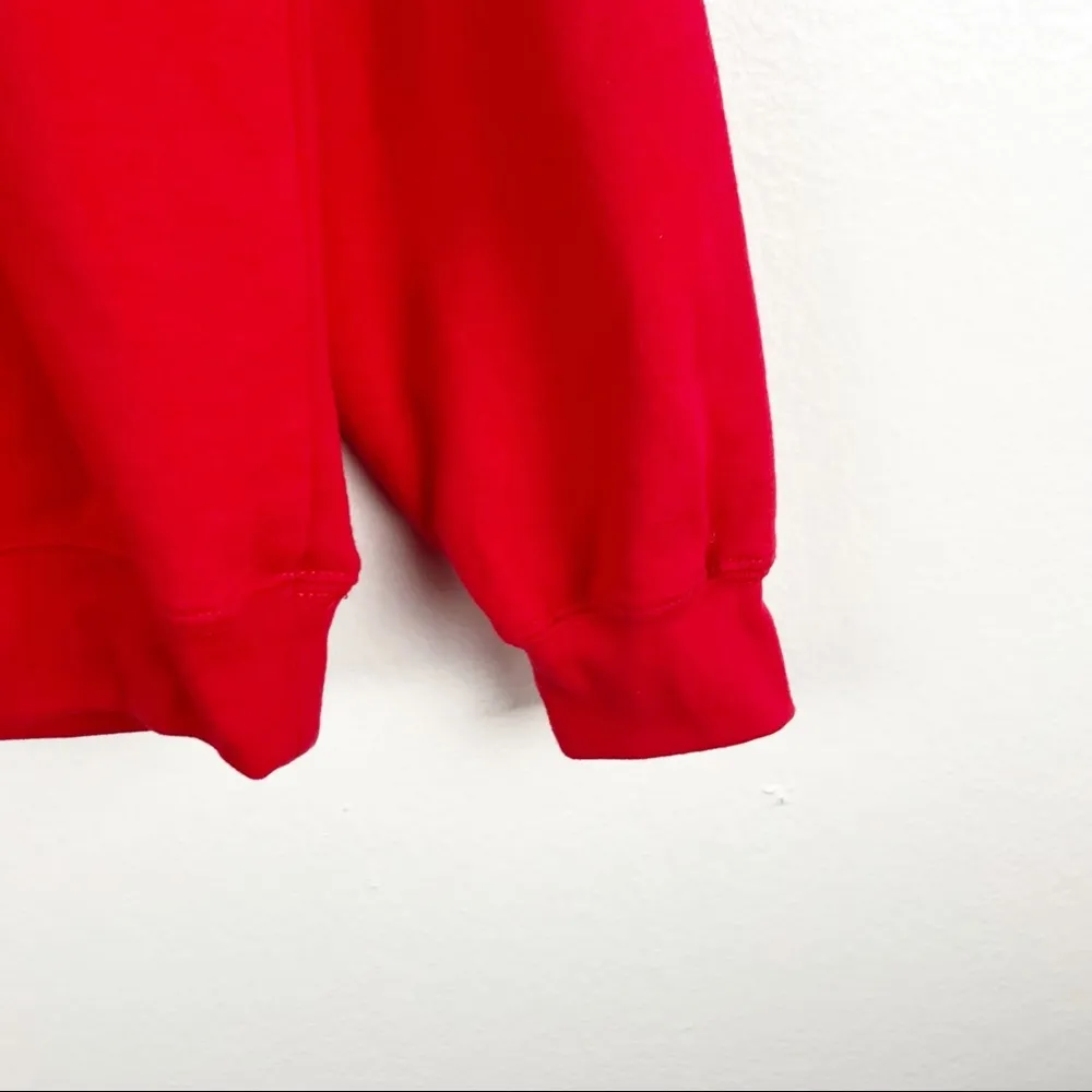 WOUND UP RED Christmas Graphic Long Sleeves Sweatshirt, Size Medium - Image 8