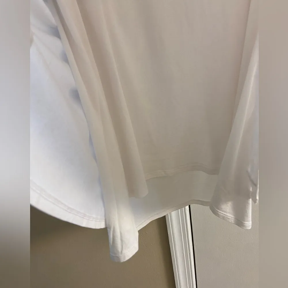 J Jill pure Jill‎ elliptical layered white top layered Large - Image 4