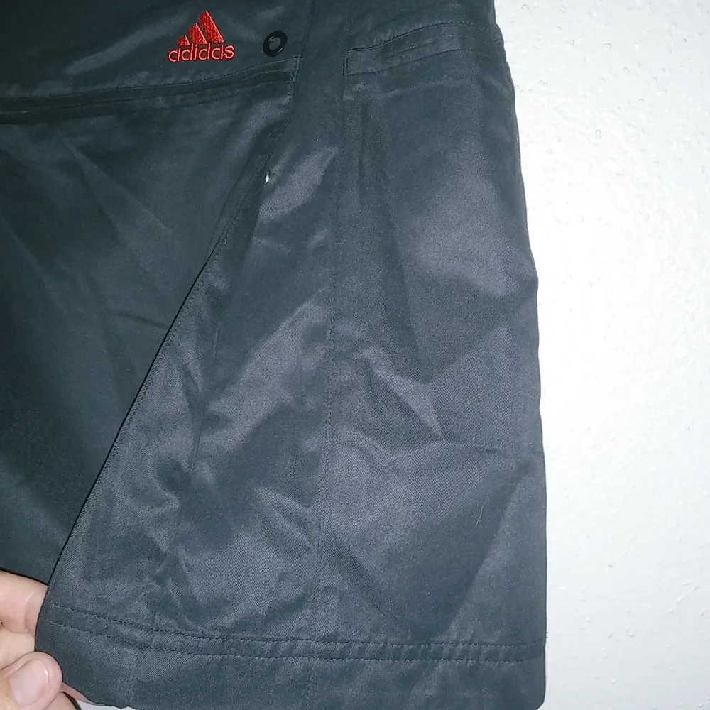 Adidas ClimaCool S Black Snap Side Athletic Skirt Red - Image 5