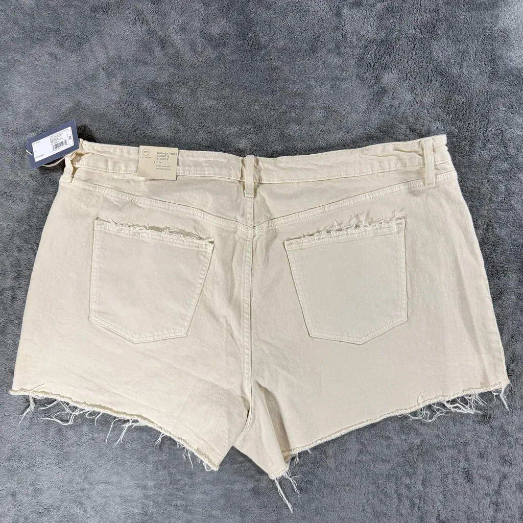 Universal Treads Highest Rise Shortie Cream Festival Boho Fringe Cutoff - Image 2