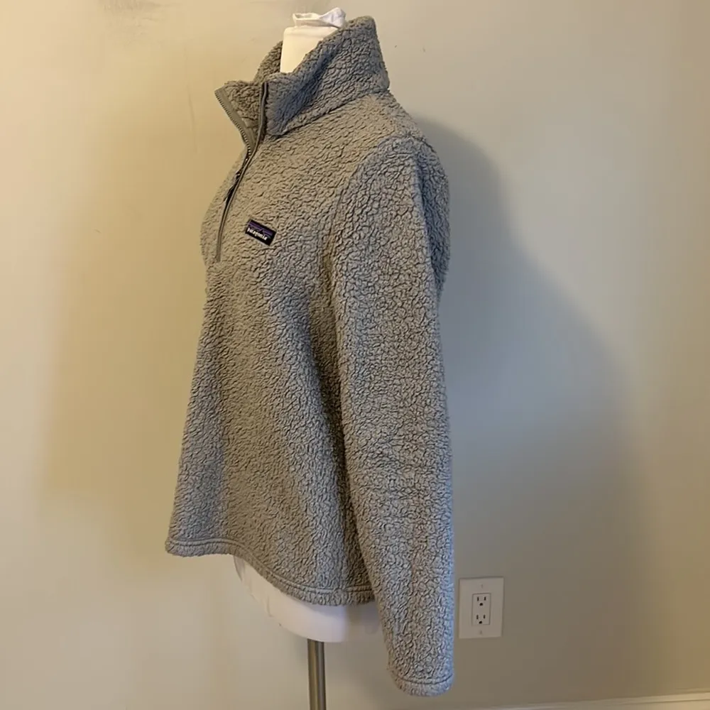 Patagonia Worn Wear Gray Fleece Quarter Zip Pullover - Image 4