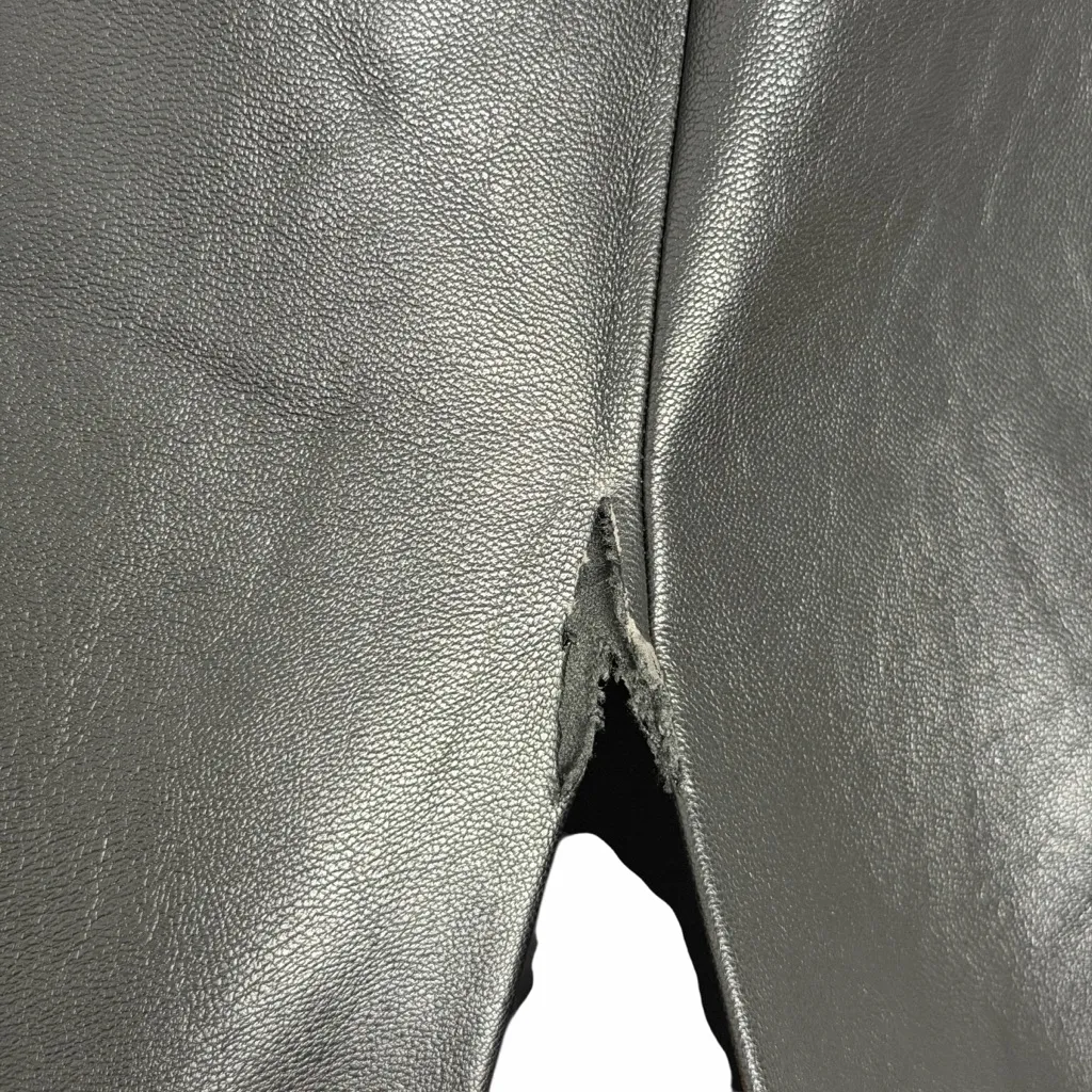 Rosetta Getty Faux Leather Column Skirt Black Size 4 - Image 9