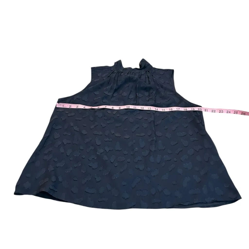 MARIE OLIVER navy silk Ali blouse - Image 5