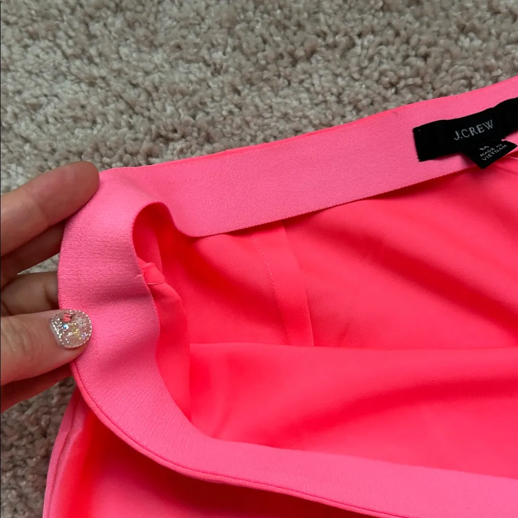 J. Crew bright pink midi Skirt. M - Image 8