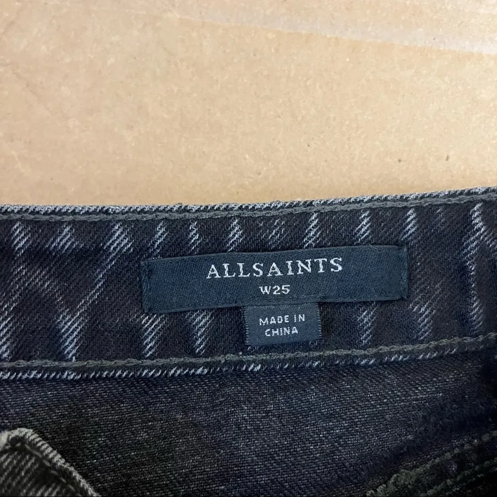 All Saints High Rise Lexi Shorts in Black - Image 7