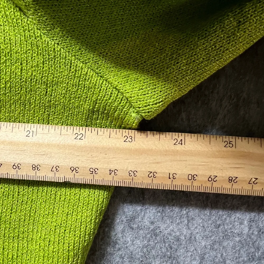 Vintage ASHRO Embellished‎ Cardigan 22 Sweater Wool Blend Green Rhinestones Size undefined - Image 3