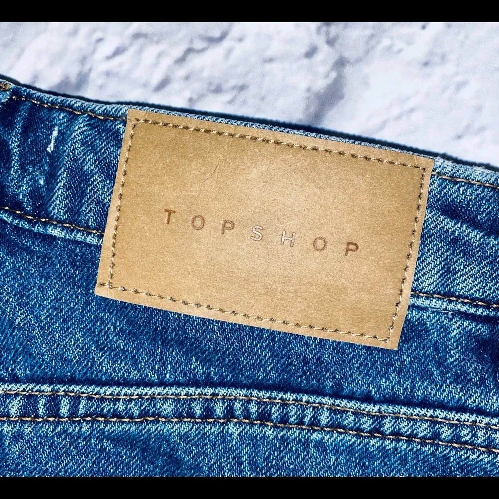 TOPSHOP Denim Mini Skirt sz 4 - Image 4