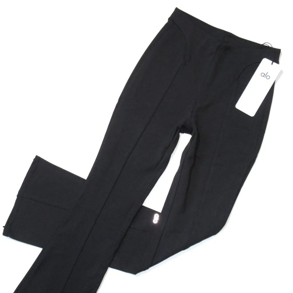 NWT Alo Yoga High-Waist 7/8 Zip It Flare Legging in Black Ankle Zip Pants XS - Image 2