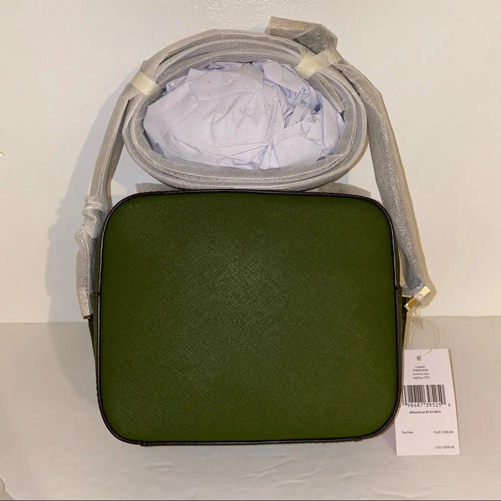 Kate Spade Genuine Leather Cammie Newbury Lane Crossbody Sapling (Dark green) - Image 9