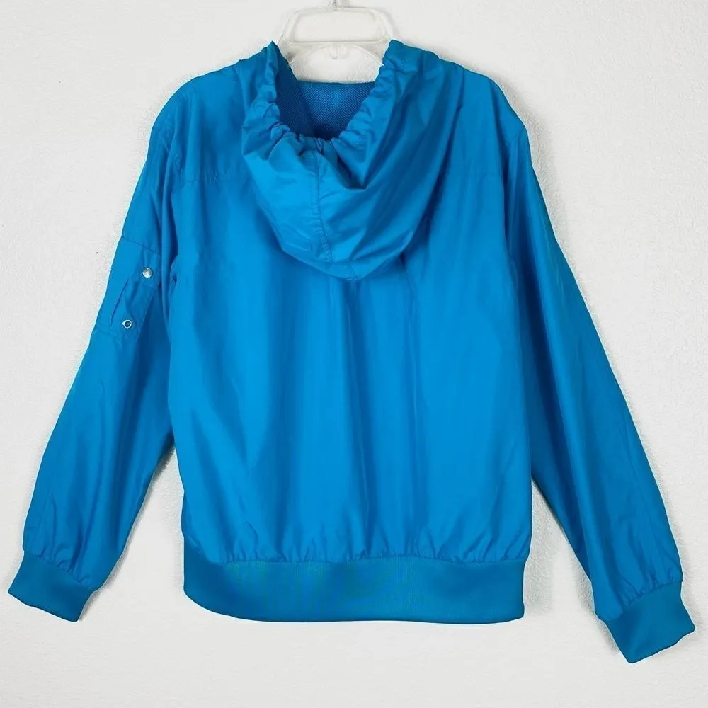 Fila Aqua Blue Half Zip Windbreaker Pullover Jacket - Image 6