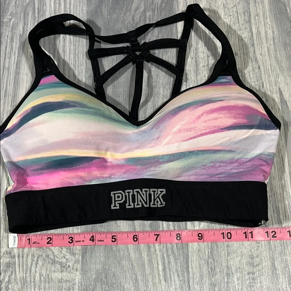 PINK Victoria's Secret Women's Multicolor Ultimate Sports Bra; Small - Image 3