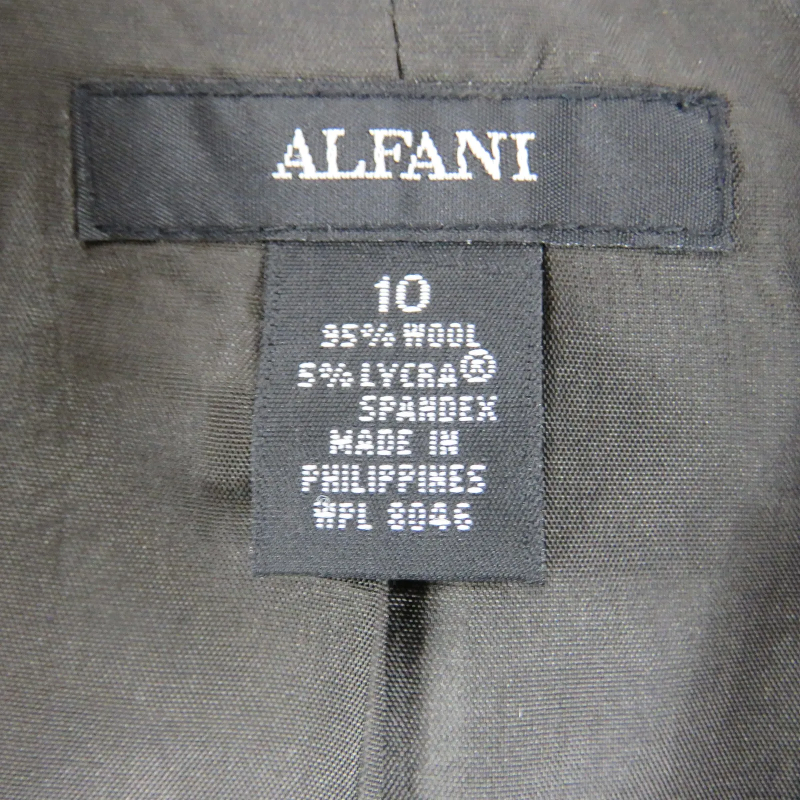 Alfani Charcoal Gray Wool Blazer Large Classic Corpcore Professional Tailored - Image 6