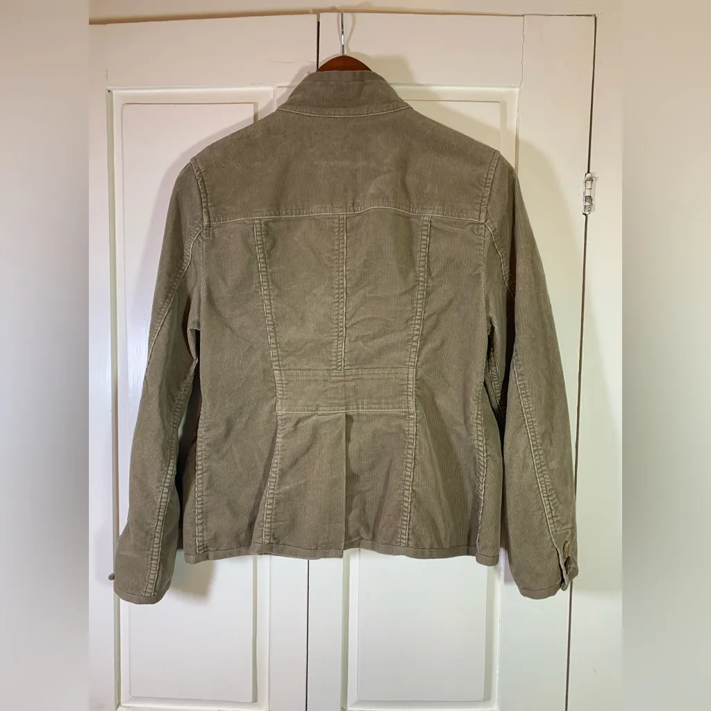 L.L.Bean‎ Corduroy Jacket Women’s Small Petite Brown Blazer Coastal Prep Boho Size undefined - Image 2