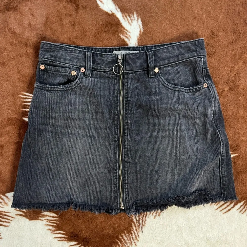 Black Denim Skirt - Image 2