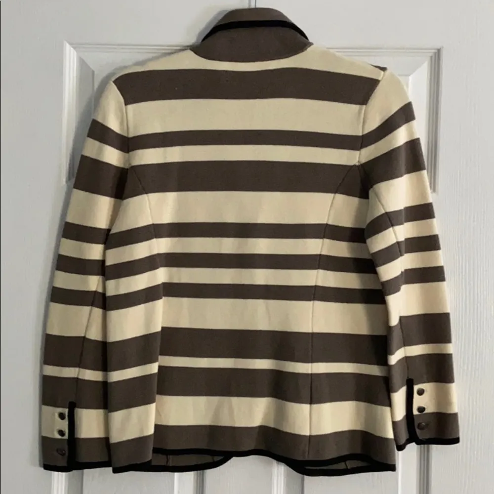 Ann Taylor Loft Striped Cotton Blazer - Image 2