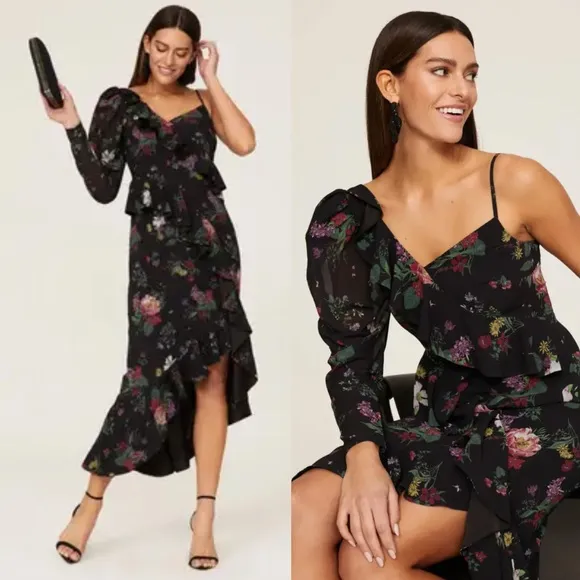 AMUR Pasqualena One Shoulder Dress - Image 11