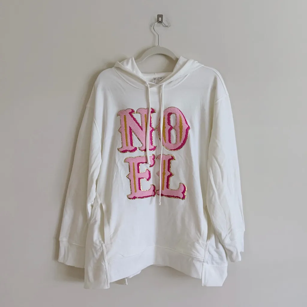 Cato NOEL Christmas Hoodie Top Womens Size 18/20 NWT Festive Holiday Shirt - Image 2