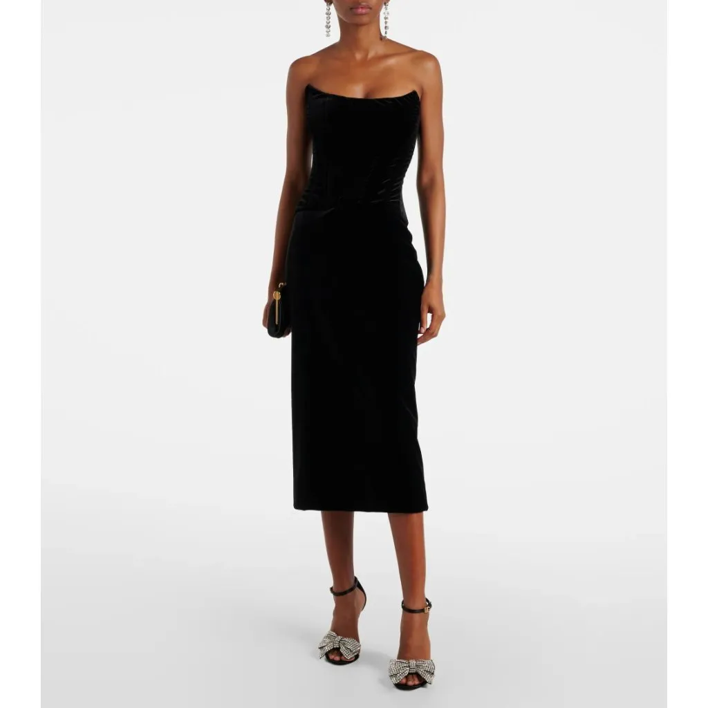 Dolce & Gabbana Keira Bow Sandal in Nero & Crystal 37 With Box womens High Heels - Image 15