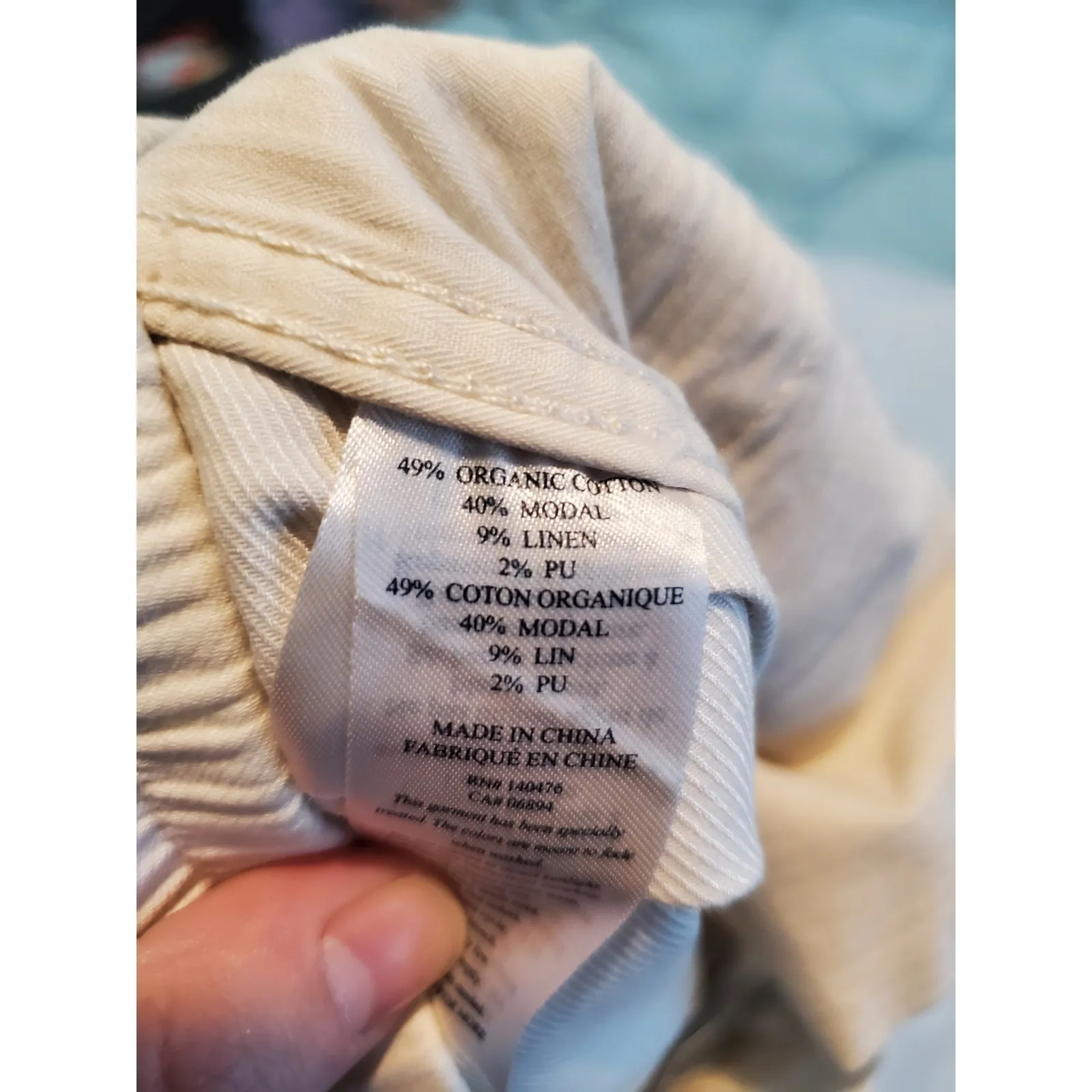 Faherty Essential Pants Womens Mariner Gray Drawstring Casual Size XS. A11 - Image 5