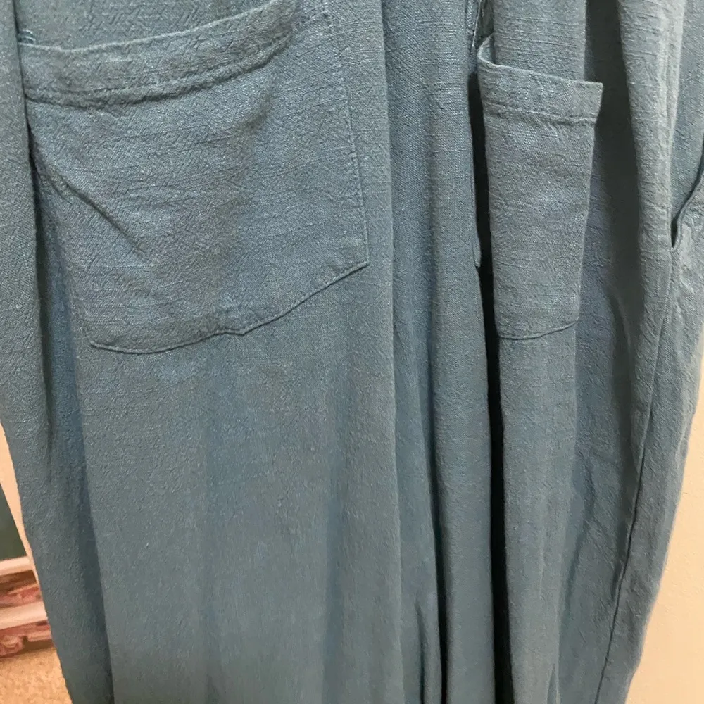 Orange Creek Women’s Teal Tank Capri  Jumpsuit Romper  S Small Bust 32” - Image 9