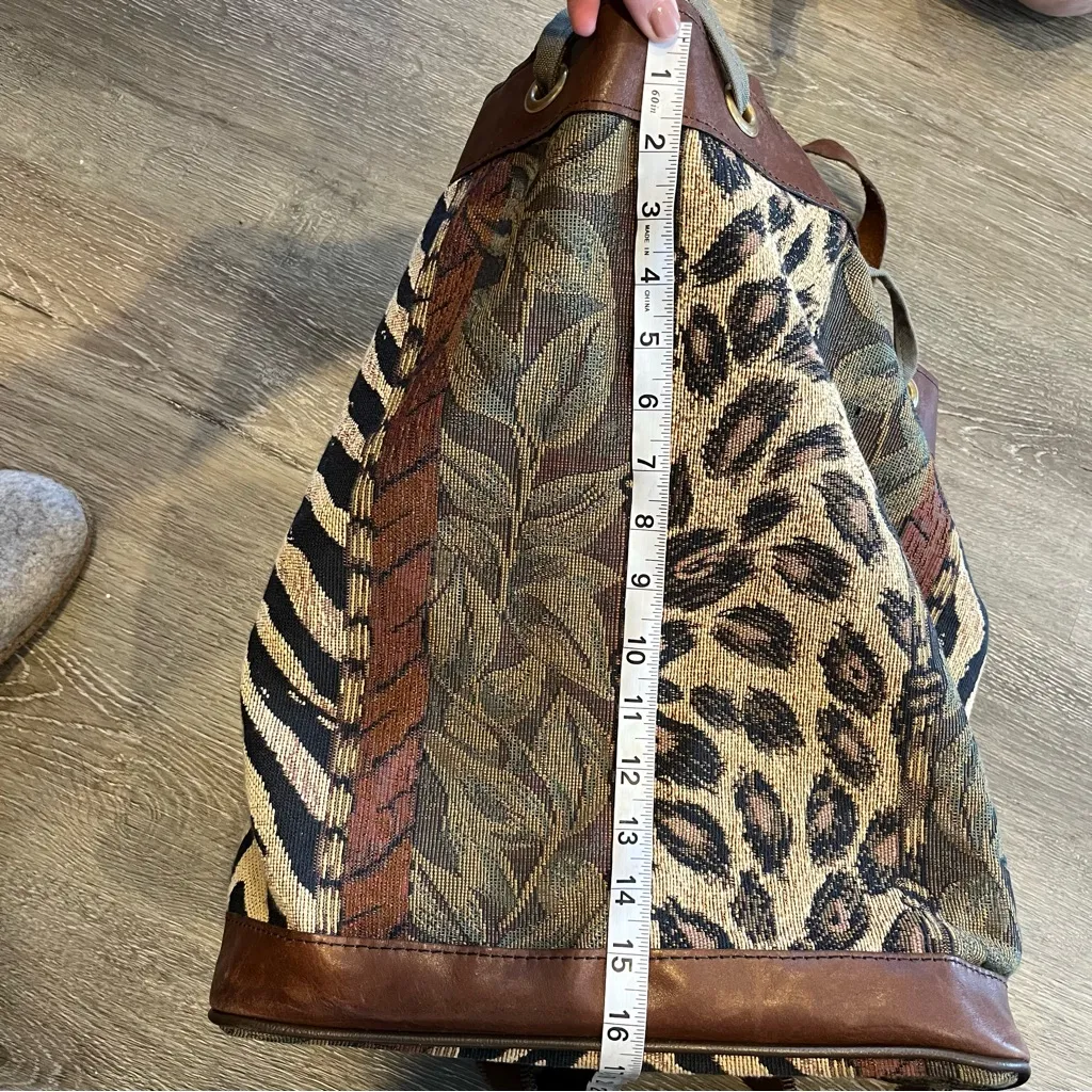 Showline Safari Animal Print Backpack Custom Travel Bag Made in the USA Brown - Image 8