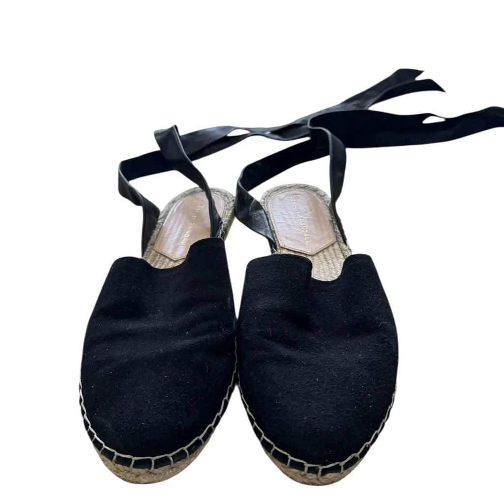 Loeffler Randall Black Heloise Espadrille Ankle-Tie sandals Size 8 - Image 3